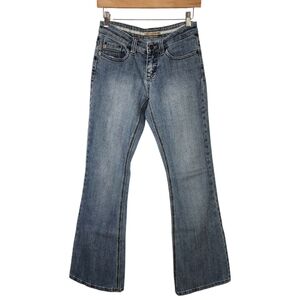 Refuge Womens (Juniors) 5 Y2K Denim 5 Pocket 30" Inseam Flare Denim Jeans